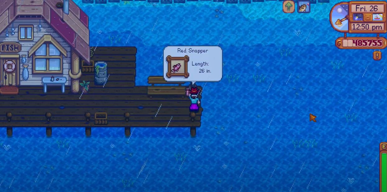 Red Snapper In Stardew Valley